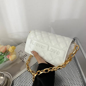 Women's Shoulder Bag Chain Flap Letter Handbag Shopper