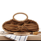 Hand-woven Straw Bag Casual Summer Tote Beach Bag IL00594