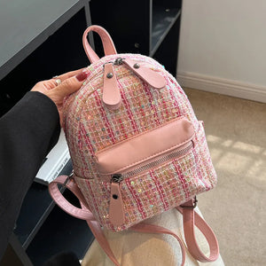 Sequins Women Backpack Small Shoulder Bag Girl Schoolbag Ladies Backpacks