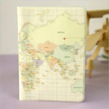 World Map Passport Cover Wallet Bag Letter Men Women