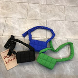 Woven Cotton Women Crossbody Bag Space Padded Shoulder Bag