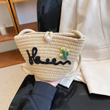 Printed Letter Bucket Bag Shoulder Bag