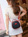 Cherry One Shoulder Crossbody Bag Small Backpack Ladies Handbags