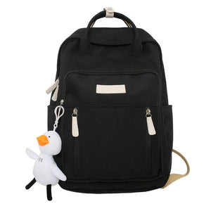 Waterproof Nylon Women Backpack with Pockets