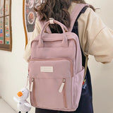 Waterproof Nylon Women Backpack with Pockets