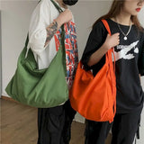 Retro Canvas Messenger Bag Large Capacity Crossbody
