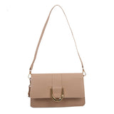 Ladies Shoulder Bag Spring Messenger Bag PU Leather Solid Small Square Bag
