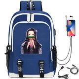 Ghost Slayer USB Charging Backpack Student School Bag
