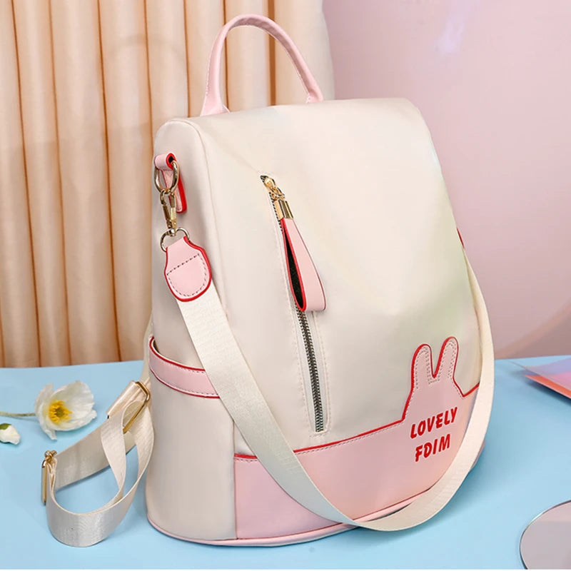 Anti-Theft Oxford Cloth Backpack for Women