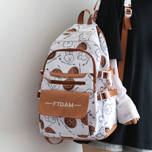 Female Campus Schoolbag - College Students Backpack