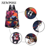 Women Shoulder Bag Large Capacity Backpack for Teenage Girls