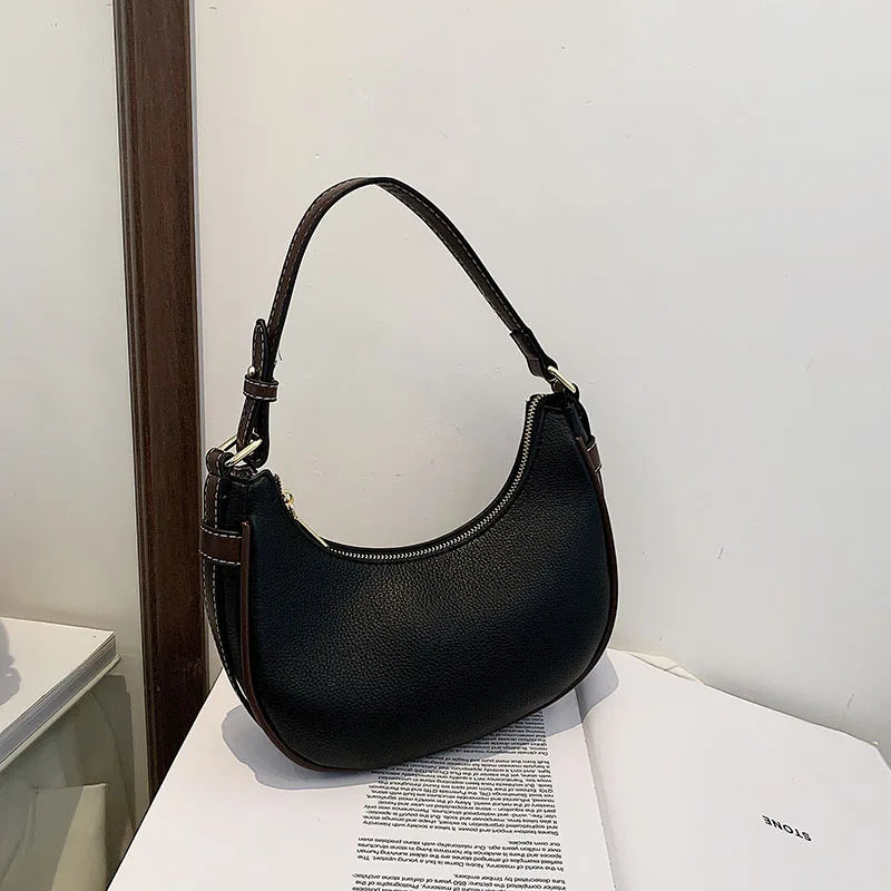 Crescent Bag Women's Single Shoulder Diagonal Bag Autumn and Winter