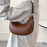 Crescent Bag Women's Single Shoulder Diagonal Bag Autumn and Winter