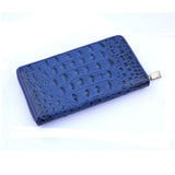 Cowhide Crocodile Pattern Ladies Clutch Bag Long Wallet Mobile Phone Bag