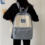Candy Stitching Women Backpack School Bags for Teenage Girls