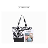 Casual Ladies Nylon Handbag Letter Pattern Shoulder Bag Waterproof