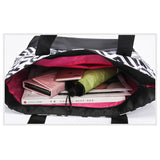 Casual Ladies Nylon Handbag Letter Pattern Shoulder Bag Waterproof