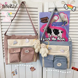 Versatile Small Fresh Messenger Bag for College Students