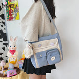 Versatile Small Fresh Messenger Bag for College Students