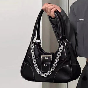 Casual Contrast Canvas Women Handbag