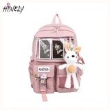 Soft Girl Transparent School Bag Casual Student Backpack