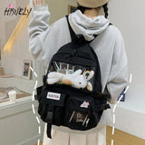 Soft Girl Transparent School Bag Casual Student Backpack