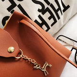 Deer Hanging Ornaments Shoulder Bag Large Capacity Messenger Bag