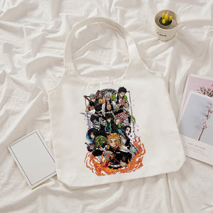 Demon Slayer Kimetsu No Yaiba Tote Bag Canvas Shoulder Bag