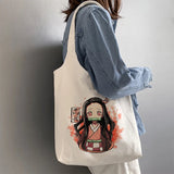 Demon Slayer Kimetsu No Yaiba Tote Bag Canvas Shoulder Bag