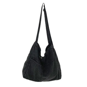 Denim Shoulder Bag Female Tote Handbags Large Vintage Crossbody
