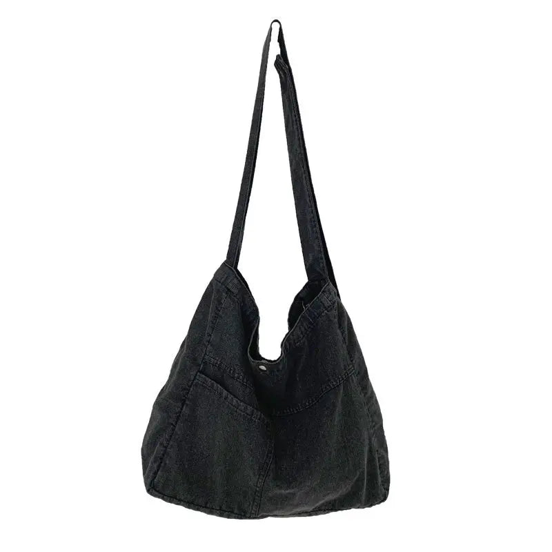 Denim Shoulder Bag Female Tote Handbags Large Vintage Crossbody