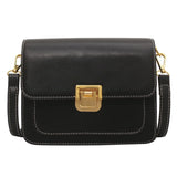 Retro PU Leather Messenger Bag Lady Single Shoulder Bag