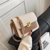 Retro PU Leather Messenger Bag Lady Single Shoulder Bag