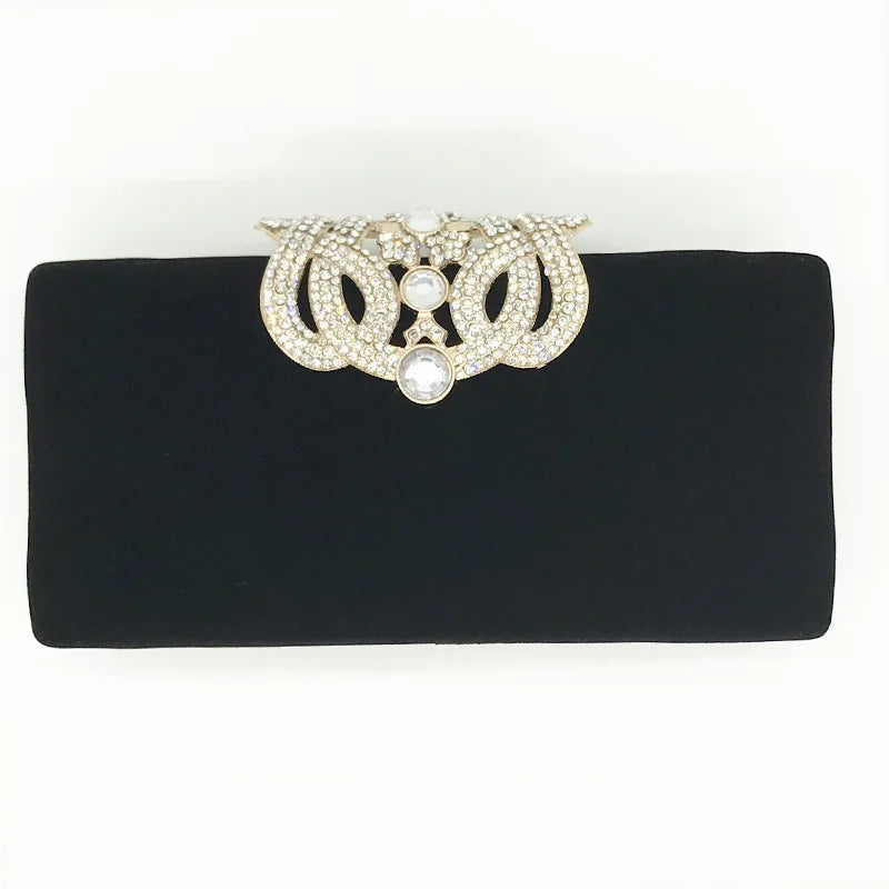 Diamond Crown Women Dinner Bag Party Chain Shoulder Hand Wallet