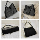 Large capacity Women's PU Leather Tote with Chain Shoulder Bag
