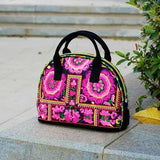 Bohemian Embroidered Canvas Clutches Bag Vintage Style