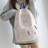 Canvas Schoolbag for Female Students