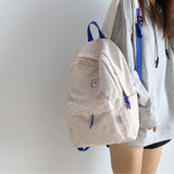 Canvas Schoolbag for Female Students