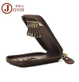 Genuine Leather Car Key Case Retro Style Crazy Horse Leather