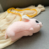 Furry Women's Messenger Bag Mouse Shoulder Bag Winter Girl Bag