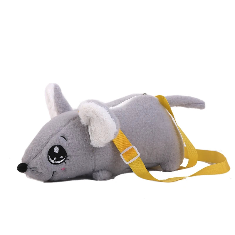 Furry Women's Messenger Bag Mouse Shoulder Bag Winter Girl Bag