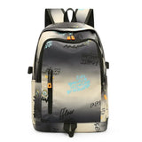 Graffiti Student Backpack Rucksack Girls School Bag High Capacity Women Backpack