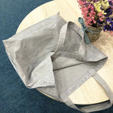 Green PVC Tote Bag Large Capacity Waterproof Shoulder Handbag