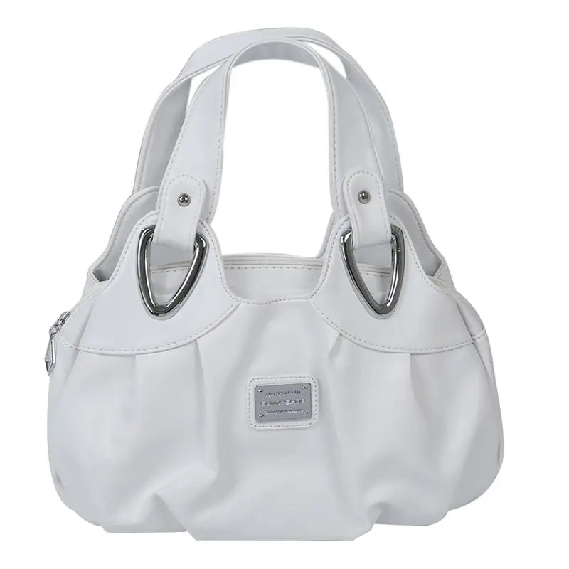 Women Matte PU Leather Tote Bag Handbag Satchel