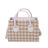 Houndstooth Female Shoulder Messenger Bag
