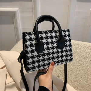 Houndstooth Female Shoulder Messenger Bag