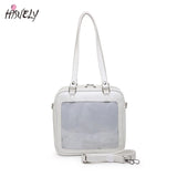 Square PU Shoulder Bag Women's Casual Messenger Bag