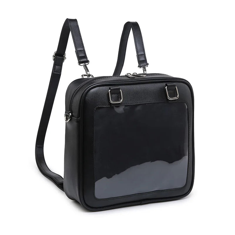 Square PU Shoulder Bag Women's Casual Messenger Bag