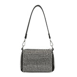 Hot Diamond One-Shoulder Messenger Bag with Metal Chain