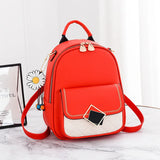 Small Round Backpack Retro Style for Women